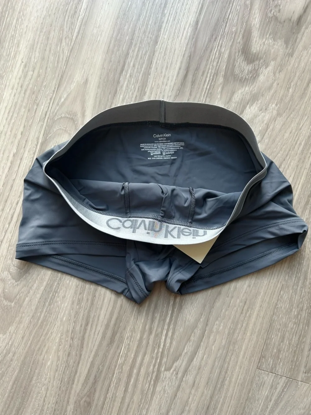 Calvin Klein | Tonal Logo Trunk in Turbulence Grey (Small)